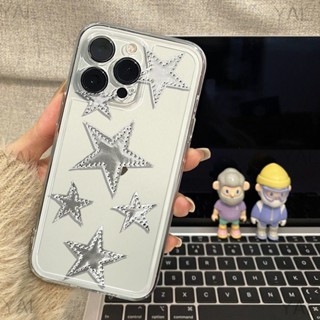 เคสป้องกันโทรศัพท์มือถือซิลิโคน แบบนิ่ม ลายดาวห้าแฉก สําหรับ Apple Iphone 11promax 14 13Pro 12 11 xsmax xr x 8plus 7plus 6 13promax