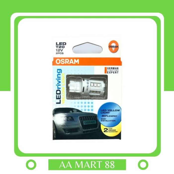 Osram LEDriving T20 12V / wy21w / ไฟเลี้ยว Led สีเหลือง / Yel