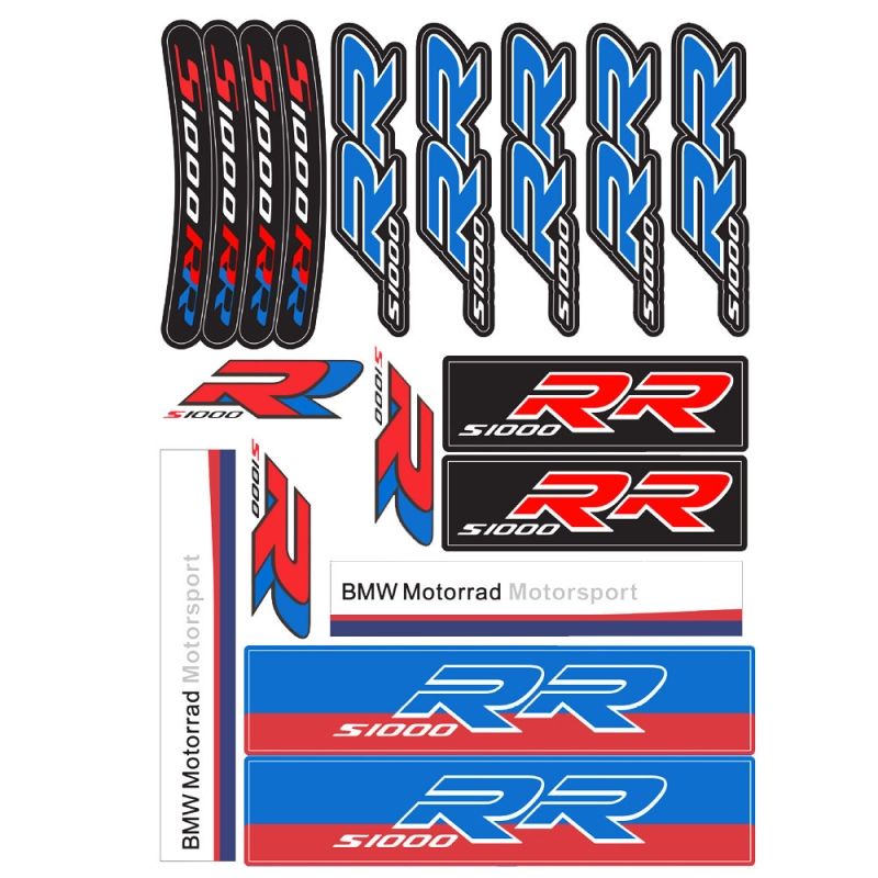 S1000RR S1000 RR สติกเกอร์สะท้อนแสงรถจักรยานยนต์รูปลอกสําหรับ BMW S1000RR S1000 RR 摩托车贴纸贴花油箱贴