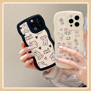 เคสโทรศัพท์มือถือ TPU นิ่ม ลายกระต่าย ดอกทิวลิป สีชมพู สําหรับ Vivo Y20 Y20A Y20S Y20T Y20i Y11S Y12A Y12S Y50 Y30 Y70S Y70T Y51S Y50T Y52T Y33S 5G Y5S Y19