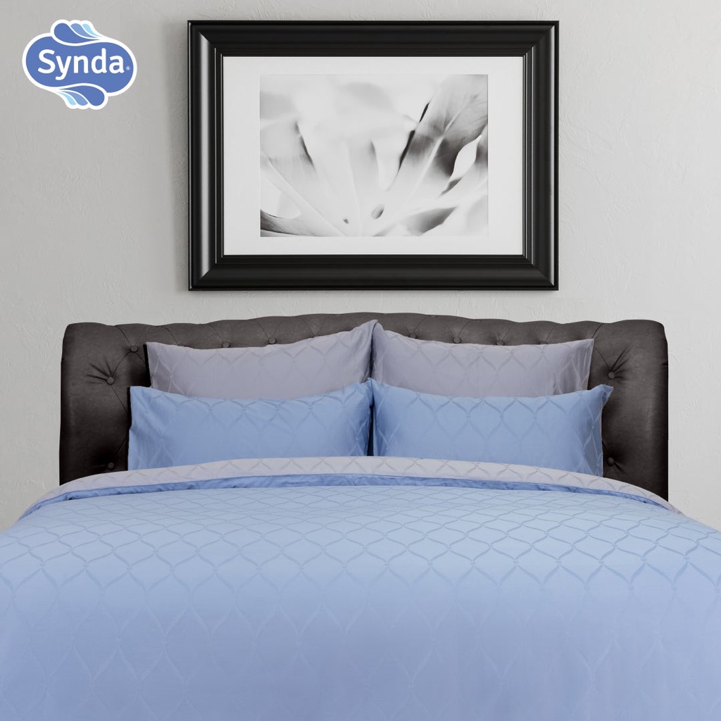 SB Design Square ชุดผ้าปูที่นอน SYNDA รุ่น VASTNESSA BLUE ขนาด 5 ฟุต