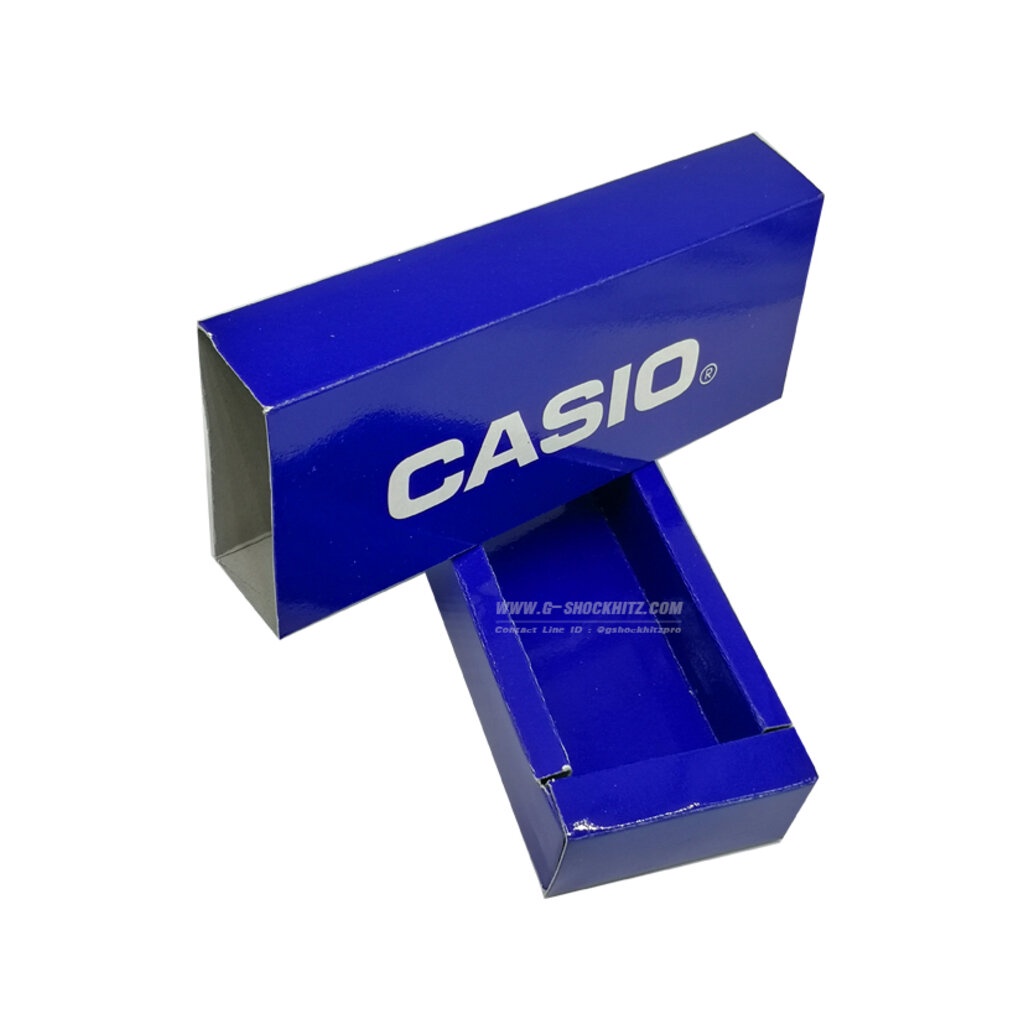 CASIO กล่องกระดาษใส่นาฬิกาCASIO ทรงไม้ขีด คาสิโอ พร้อมส่ง กล่องนาฬิกาข้อมือ กล่องนาฬิกาของแท้ กล่องนาฬิกาสีน้ำเงิน