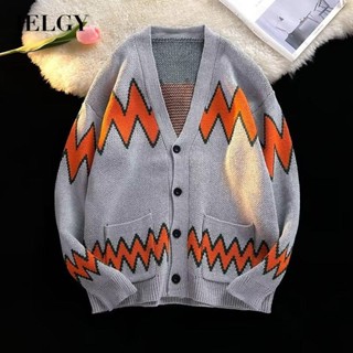 IELGY เสื้อแจ็กเก็ต สีตัดกัน สไตล์ฮ่องกง ยุโรป และอเมริกัน เข้ากับทุกชุด แฟชั่นสําหรับผู้ชาย