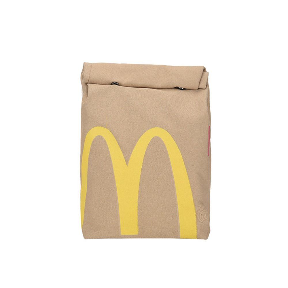 Daishen1 McDonald's กระเป๋าเป้สะพายหลัง ใส่แล็ปท็อปได้ จุของได้เยอะ สําหรับผู้ชาย และผู้หญิง