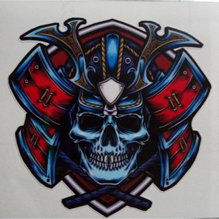 Samurai สติกเกอร์ พิมพ์ลาย 3 แบบ 3 ปี กันน้ํา กันฉีกขาด LxH 3 นิ้ว X 3 นิ้ว