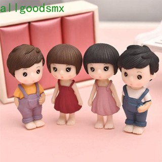 Allgoods Diy ตุ๊กตาจิ๋วตุ๊กตาคู่รักขนาดเล็กสําหรับตกแต่งบ้านตุ๊กตา 1 คู่