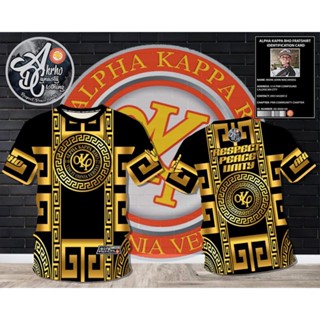 Akp เสื้อยืด ลาย Alpha Kappa Rho Full Sublimation Frat 3D ไซซ์ XXS-6XL NO.9