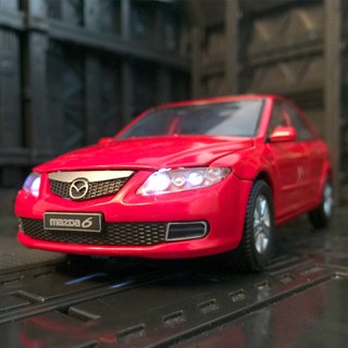 [Boxed] โมเดลรถยนต์ 1: 32 Mazda 6 โช๊คอัพโลหะ ของขวัญ ของเล่นสําหรับเด็กผู้ชาย