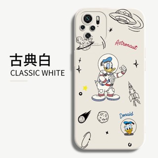 เคสโทรศัพท์ซิลิโคน TPU แบบนิ่ม ลายการ์ตูนโดนัลด์ดั๊ก กันกระแทก ป้องกันกล้อง สําหรับ Redmi Note 10 11 Pro 5G 10S 11S