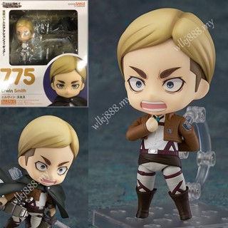 โมเดลฟิกเกอร์ อนิเมะ Nendoroid Attack on Titan 775 Erwin Smith Change Face สําหรับตกแต่งบ้าน