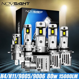 Novsight N66 รถ H4 LED ไฟหน้าไฟหน้า 80W 15000LM 6500K Super Bright ไฟรถหมอก