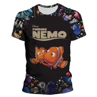 Finding Nemo ใหม่ เสื้อยืดคอกลม แขนสั้น พิมพ์ลายดิจิทัล 3D สไตล์ฮิปฮอป แฟชั่นฤดูร้อน สําหรับเด็ก และผู้ใหญ่