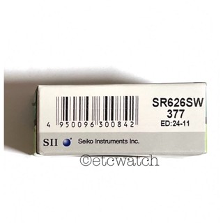 พร้อมส่ง&gt; ถ่านกระดุม Seizaiken SR626SW / 377 แพค 1 ก้อน ถ่าน