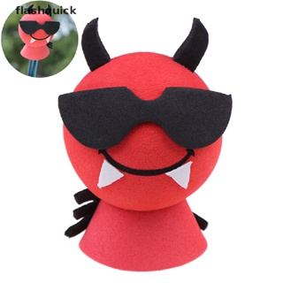 flashquick Funny Devil Car Antenna Aerial Ball EVA Topper Truck SUV Pen Decor Gift Toy Nice