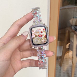 สายนาฬิกาข้อมือซิลิโคนใส สําหรับ Apple Watch 8 Ultra 49 มม. 41 มม. 45 มม. IWatch 38 มม. Correa 8 6 5 3 SE 7 42 มม. 44 มม. 38 มม. 40 มม.