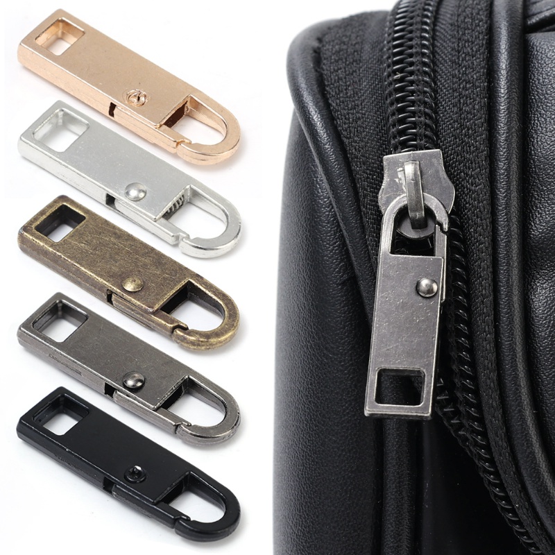 Universal Metal Puller ที่ถอดออกได้เปลี่ยนดึง Tab เสื้อผ้ากระเป๋าเป้สะพายหลัง Zip Sliders ชุดซ่อม DIY Craft เย็บอุปกรณ์เสริม