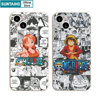 เคสโทรศัพท์มือถือ ซิลิโคนนิ่ม กันกระแทก ลายการ์ตูนสติกเกอร์ Suntaiho แฟชั่น สําหรับ iPhone 11 Pro Max 14 12 13 XS X XR XS Max 7 8 Plus