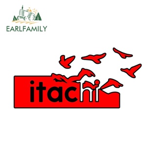 Earlfamily สติกเกอร์กันแดด ลายนารูโตะ Itachi ขนาด 13 ซม. x 6.2 ซม. สําหรับติดตกแต่งรถยนต์ แล็ปท็อป รถจักรยานยนต์