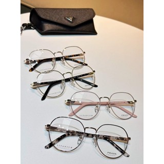 **do** กรอบแว่นสายตา Prada Titanium น้ำหนักเบา กรอบ 53 mm มี 4 สีให้เลือก สินค้าใหม่ ของแท้