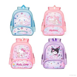 Gt2 Sanrio กระเป๋าเป้สะพายหลัง ความจุขนาดใหญ่ ลาย Hello Kitty mymelody Kuromi แฟชั่นสําหรับผู้หญิง ผู้ชาย นักเรียนอนุบาล