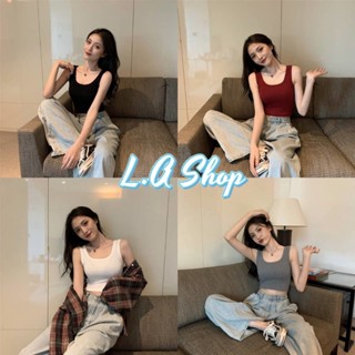 L.A Shop พร้อมส่ง  เสื้อกล้าม ทรงครอปสั้น มี3สีผ้านิ่ม ใส่สบายๆน่ารักเกาหลีๆ "CS-2"