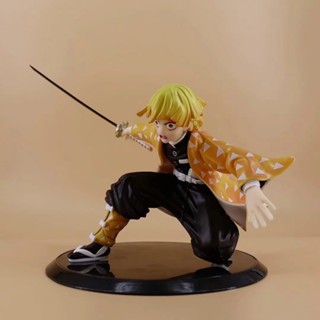 ((พร้อมส่ง) โมเดลฟิกเกอร์ Demon Slayer Blade Falls Over My Wife Zenitsu 1/8 แบบเปลี่ยน SXDL