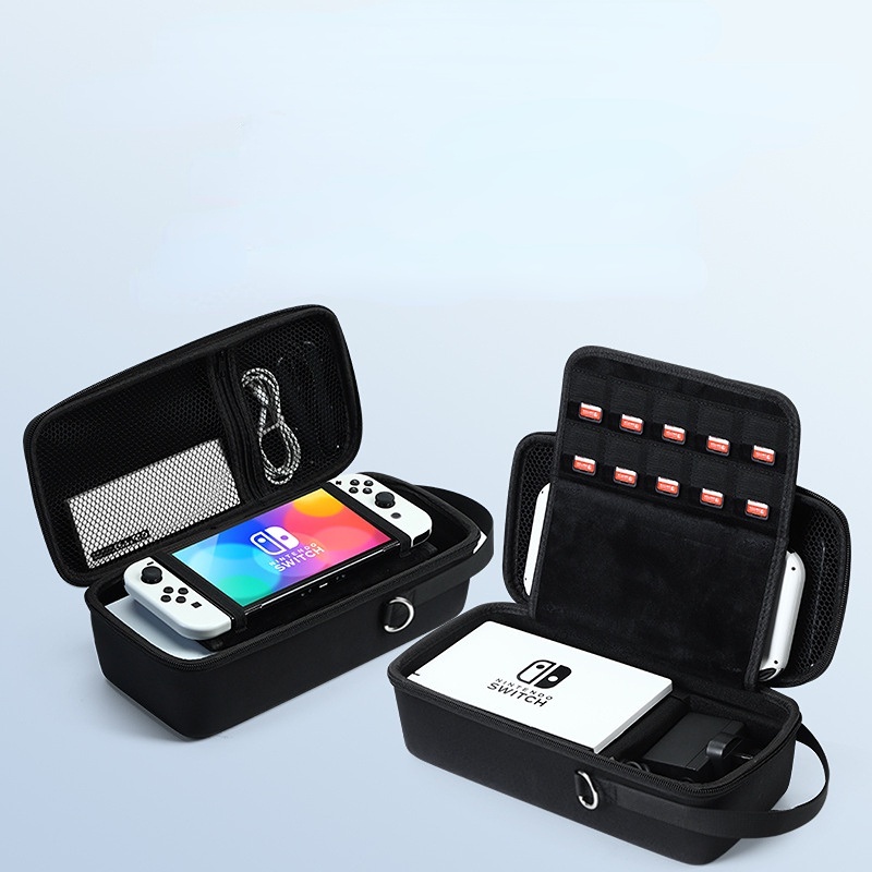 กล่องใส่ Nintendo Switch/Switch OLED Bag กระเป๋าเคส ขนาดใหญ่ จุของได้เยอะ แบบพกพา พร้อมขาตั้ง สําหรับ นินเทนโด