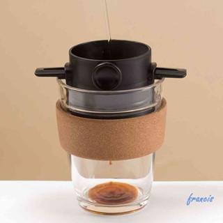 (Fran-พร้อมส่ง) อุปกรณ์กรวยกรองกาแฟดริป แบบสเตนเลส พับได้