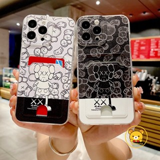 เคสโทรศัพท์มือถือ TPU แบบนิ่ม ลาย KAWS พร้อมช่องใส่บัตร สําหรับ Xiaomi Poco C50 C40 C31 M5 M4 Pro 4G 5G M3 Pro M2 M5S X5 X3 Pro X4 GT NFC F4 5G F3 C3