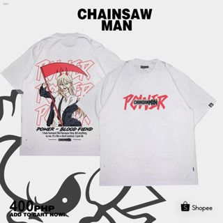 tshirt ﹍Chainsaw Man - Power อะนิเมะเสื้อ Chainsaw Man เสื้อผู้ชาย T เสื้อ Original Unisex(S-5XL)