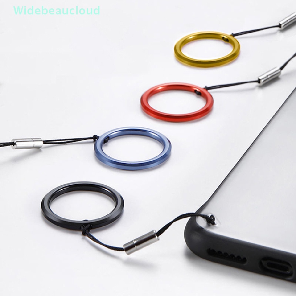 Widebeaucloud แหวนโลหะ ห่วงคล้องข้อมือ สําหรับเคสโทรศัพท์ แฟลชไดรฟ์ USB พวงกุญแจกล้อง สายรัดป้องกันการสูญหาย ดี