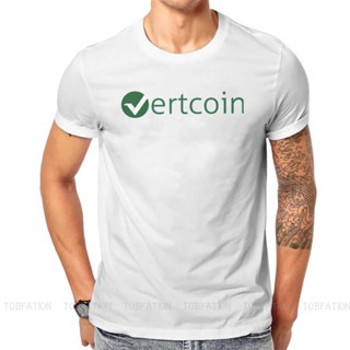 เสื้อยืด ผ้าฝ้าย 100% พิมพ์ลาย Vtc Vertcoin Blockchain Crypto Crypto แฟชั่นคู่รักS-5XL