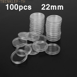 Coin Holders Storage Transparent 100pcs Capsules Case Clear Collections