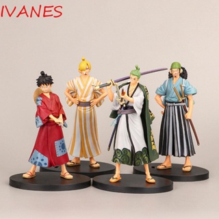 Ivanes Usopp Luffy Action Figures Zoro โมเดลตุ๊กตาซานจิของเล่นสําหรับเด็ก