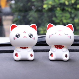 แมวกวัก Lucky Cat แมวกวักนำโชค พลังงานแสงอาทิตย์ น่ารัก แต่งบ้าน โต๊ะทำงาน หน้ารถ ของขวัญ