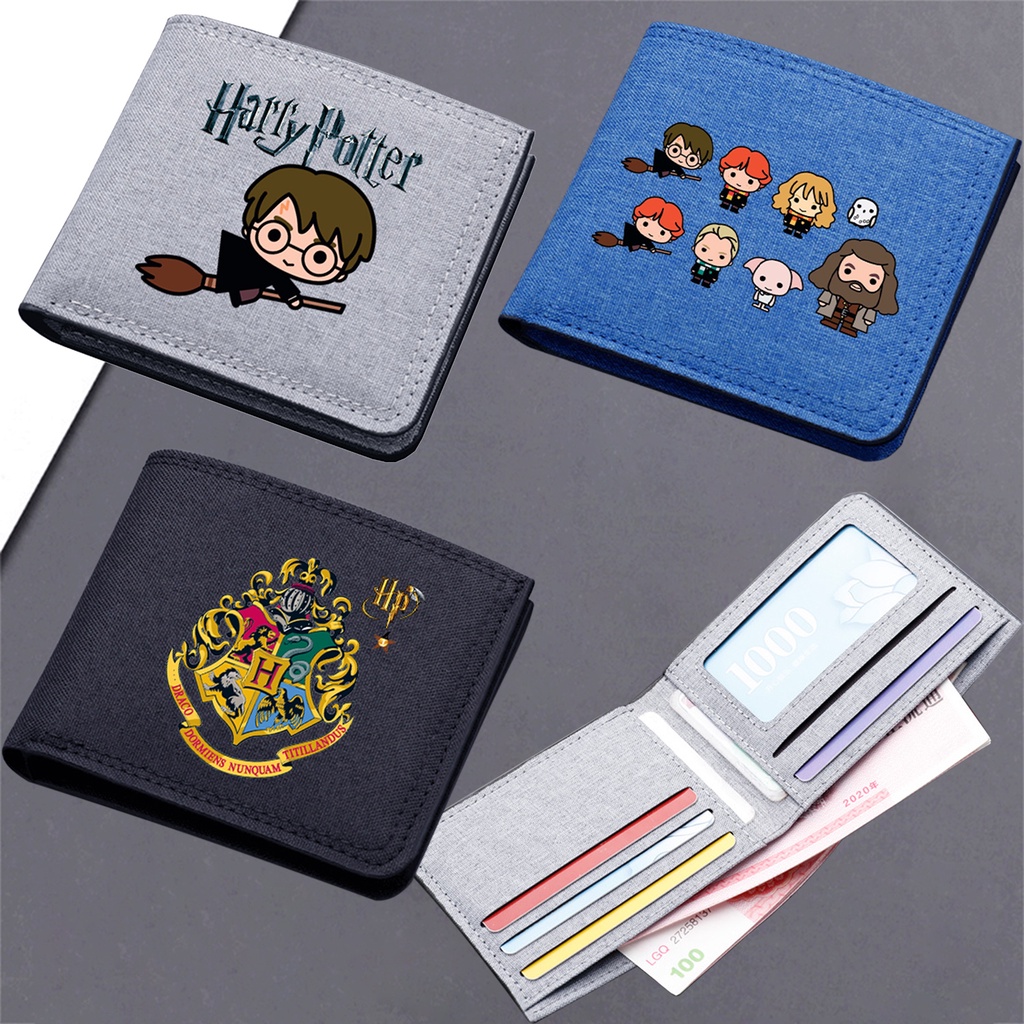 [พร้อมส่ง] กระเป๋าสตางค์ กระเป๋าใส่เหรียญ ลายการ์ตูน Harry Potter ทนทาน สําหรับเด็ก