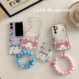 เคสแข็ง พลาสติกใส ลายการ์ตูนเมโลดี้ สําหรับ OPPO Find N2 N2