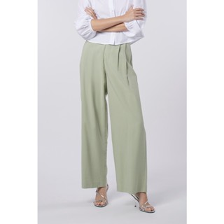 EP กางเกงทรงปลายขาบาน ผู้หญิง สีเขียวอ่อน | Flare Legs Trousers | 4500