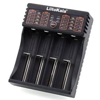 LiitoKala Lii-402 4ช่อง เครื่องชาร์จถ่านรางชาร์จ1.2v3.7vชาร์จไว ตัดไฟเอง รองรับถ่านAA/AAA18650 26650 10440 14500 16340