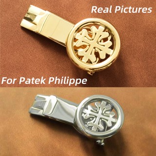 18 มม. 20 มม. หัวเข็มขัดผีเสื้อ สําหรับ Patek Philippe ขัดเงา สีโรสโกลด์ พับเข็มขัด หัวเข็มขัด ผู้หญิง ผู้ชาย สายนาฬิกาข้อมือ อุปกรณ์เสริม