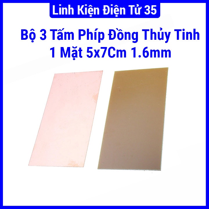 ชุดแผ่นทองแดงแก้วด้านเดียว 3 ชิ้น 5x7ซม 1.6มม แผงวงจรทองแดงใช้วงจรอิเล็กทรอนิกส์อย่างแพร่หลาย