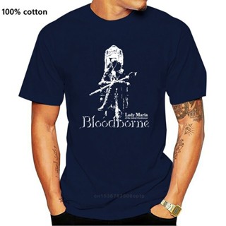 เสื้อยืดผ้าฝ้าย 100% พิมพ์ลาย Bloodborne Lady Maria 200Gsm Ringspun แฟชั่นคู่รัก สําหรับผู้ชาย และผู้หญิงS-5XL