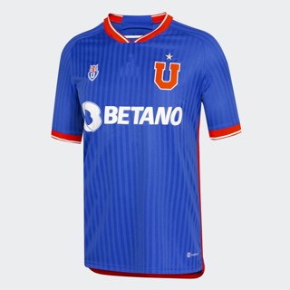 เสื้อกีฬาแขนสั้น ลายทีมชาติฟุตบอล Universidad de Chile 23/24 2023/24 ชุดเยือน สําหรับผู้ชาย