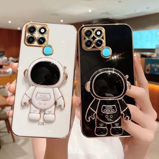 เคสโทรศัพท์มือถือ TPU แบบนิ่ม ลายนักบินอวกาศ ชุบไฟฟ้า กันกระแทก สําหรับ Infinix Smart 4 5 Pro 6 Plus 6 HD 7