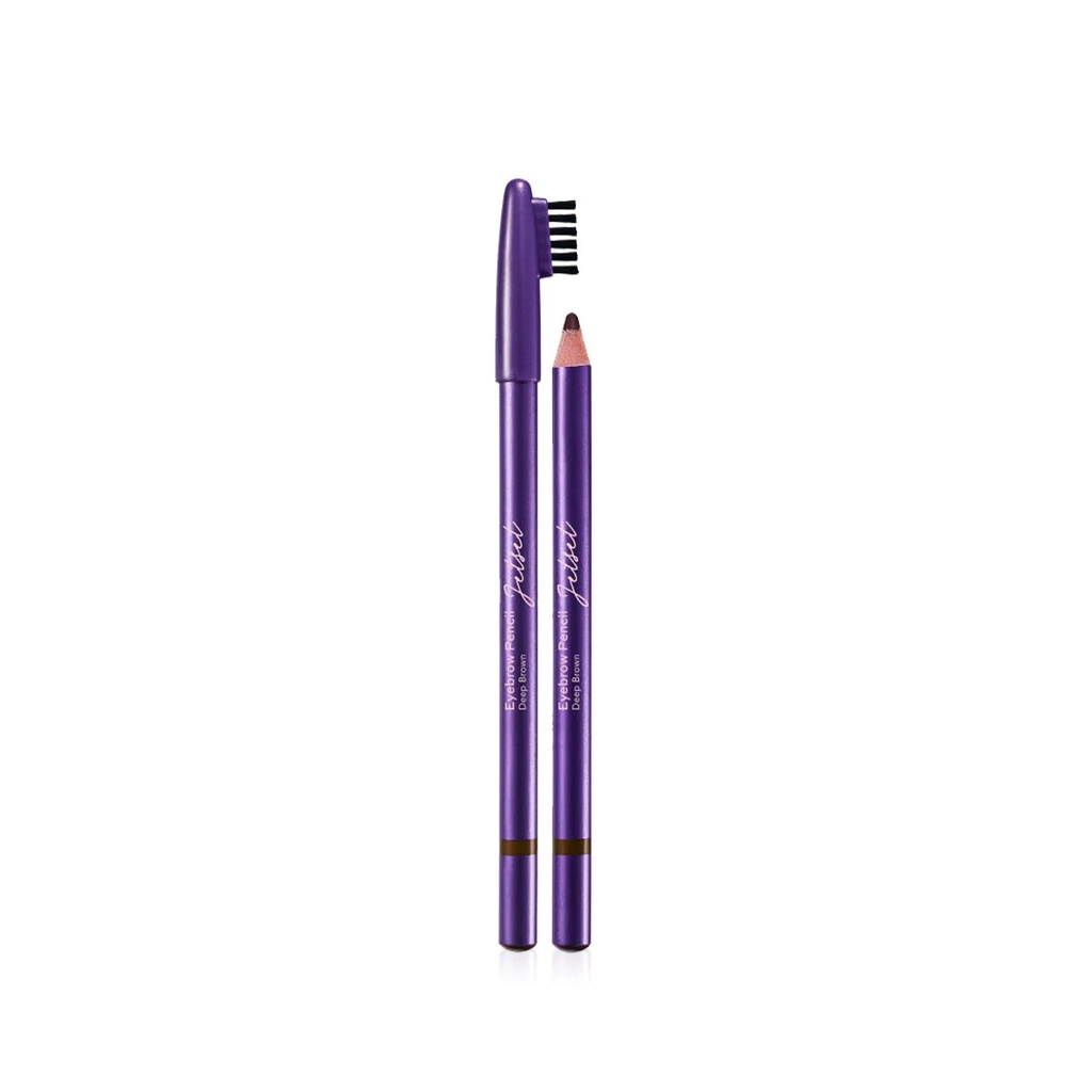 CUTE PRESS JET SET EYEBROW PENCIL DEEP BROWN (75286) : cutepress คิวท์เพรส เจ็ท เซ็ท ดินสอเขียนคิ้ว x 1 ชิ้น OFS