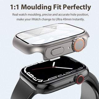 เคส PC ป้องกันหน้าจอ สําหรับ Apple Watch 8 7 6 5 4 3 45 มม. 44 มม. iWatch 40 มม. 41 มม. Series 8 7 6 5 4 SE