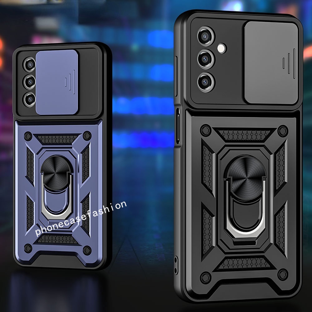 เคสโทรศัพท์มือถือแบบแข็ง กันกระแทก พร้อมที่ตั้งวางแม่เหล็ก สําหรับ Samsung Galaxy A05 A05s A15 A25 A35 A55 5G 2023 4G 5G 2023