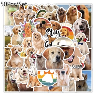 [T] สติกเกอร์ ลาย Golden Retriever กันน้ํา สําหรับตกแต่งของเล่น 50 ชิ้น ต่อชุด