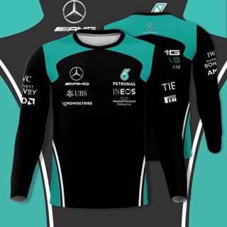 ฮอต!! F1 Petronas Team AOP ของขวัญแขนยาว 3D สําหรับแฟนตัวยง