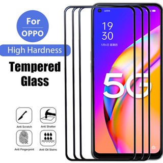 For OPPO A17 A17K A57 A77 A76 A96 A16 A16s A16k A15 A15s A54 A74 A55 A95 A94 A93 A53 A33 A5 A9 2020 A3s A5s Reno 7Z 7 6Pro 5 F11 F9Pro Full Screen Coverage HD transparent Tempered Glass phone screen Protector Film Glass